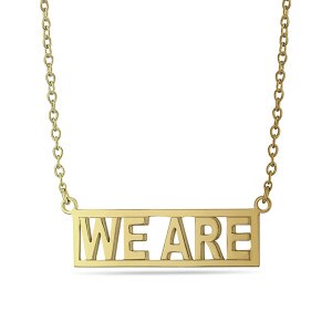 necklace gold We Are in open bar design